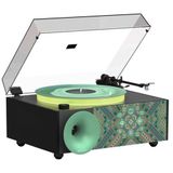 Fennessy i5s Bluetooth Hoparlörlü 45W Hi-Fi Işıklı Retro Pikap Plakçalar Turntable, Miracle National