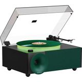 Fennessy I5S Bluetooth Hoparlörlü 45W Hi-Fi Işıklı Retro Pikap Plakçalar Turntable, Yeşil