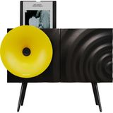 Fennessy Kresling I7S Sarı Bluetooth Hoparlörlü 100W Hi-Fi Pikap, Plakçalar