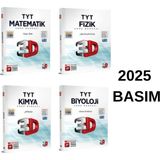 Fenomen 3D Yayınları 2026 Tyt Matematik Fizik Kimya Biyoloji Dörtlü Soru Bankası Seti