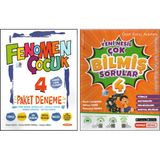 Fenomen 4. Sınıf Paket Deneme+Kırmız Beyaz Çok Bilmiş Sorular (2 Kitap)