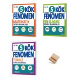 Fenomen 5. Sınıf Maarif Kök Matematik Fen ve Türkçe Başlangıç Soru Bankası 3lü Set + Telefon Standı