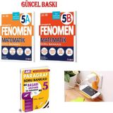 Fenomen 5A+5B Matematik Soru Bankası + Arı 5.sınıf Paragraf Soru Bankası Set Priz Tutuculu