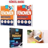 Fenomen 5A+5B Matematik Soru Bankası + Strateji 5.sınıf Gün Gün Paragraf Set Priz Tutuculu.