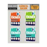 Fenomen 8.Sınıf 4'Lü A Set (Matematik - Türkçe - Fen Bilimleri - Paragraf)