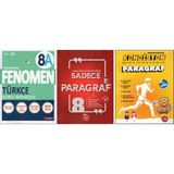 Fenomen 8. Sınıf 8A Türkçe+Newton Sadece Paragraf+Kondisyon Paragraf (3 Kitap)