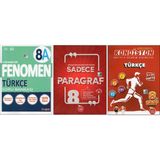 Fenomen 8. Sınıf 8A Türkçe+Newton Sadece Paragraf+Kondisyon Türkçe (3 Kitap)