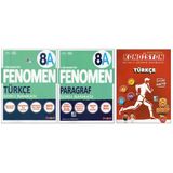 Fenomen 8. Sınıf 8A Türkçe+Paragraf+Newton Türkçe Kondisyon (3 Kitap)