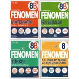 Fenomen 8. Sınıf 8B Matematik+Fen B.+Türkçe+İnkılap (4 Kitap)