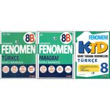 Fenomen 8. Sınıf 8B Türkçe+Paragraf+Türkçe Konu Tarama D. (3 Kitap)