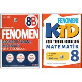 Fenomen 8.Sınıf Geometri Tabanlı Matematik 8B Soru Bankası + Fenomen Matematik Ktd (2 Kitap)