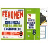 Fenomen 8.Sınıf Kurumsal Fasikülleri+Kurmay Kurumsal Fen Bilimleri Yaprak Test (2 Kitap)