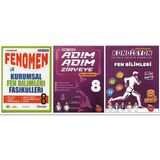 Fenomen 8.Sınıf Kurumsal Fasikülleri+Newton Adım Adım+Kondisyon Fen Bilimleri (3 Kitap)