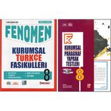 Fenomen 8.Sınıf Kurumsal Türkçe Fasikülleri +Kurmay Kurumsal Paragraf Yaprak Test (2 Kitap)