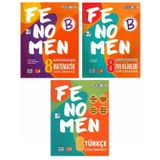 Fenomen 8. Sınıf Lgs Matematik( B)+Fen( B)+Türkçe Soru Bankası 3 Kitap