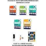 Fenomen 8. Sınıf Matematik A - Fen Bilimleri A- Türkçe A -Paragraf A- Inkilap (5 Li) Sb. Seti (Planlama Kitabı +Emoji K+Uzay A)2027 Müfredat