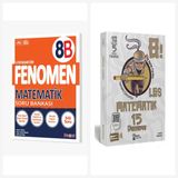 Fenomen 8. Sınıf Matematik B Soru Bankası + İsem 15 Deneme Seti 2 Kitap Fenomen Yayınları