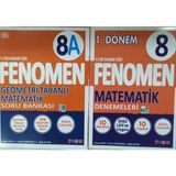 Fenomen 8. Sınıf Matematik Denemeleri 2023 Lgs Uygun 10 Deneme+Geometri Tabanlı Soru Bankası