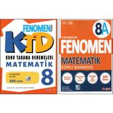 Fenomen 8.Sınıf Matematik Konu Tarama Denemeleri+Fenomen 8A Matematik (2 Kitap)