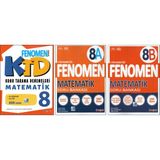 Fenomen 8.Sınıf Matematik Ktd + Fenomen 8A Ve 8B Matematik Soru Bankası (3 Kitap)