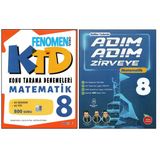 Fenomen 8.Sınıf Matematik Ktd+Newton Adım Adım Zirveye Matematik (2 Kitap)