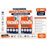 Fenomen 8. Sınıf Matematik Soru Bankası Seti (A + B Kitap) | Video Çözümlü | Yeni Nesil Sorular