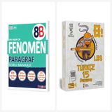 Fenomen 8. Sınıf Paragraf B Soru Bankası + İsem 15 Deneme Seti 2 Kitap Fenomen Yayınları