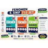 Fenomen 8. Sınıf Sayısal ve Sözel Başarı Seti (Türkçe + Matematik + Fen Bilimleri 8b) | 3 Kitap | Video Çözümlü
