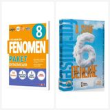 Fenomen 8. Sınıf Tüm Dersler 10 + 6 Deneme Seti 2 Kitap Fenomen ve İsem Yayınları
