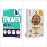 Fenomen 8. Sınıf Türkçe A Soru Bankası + İsem 15 Deneme Seti 2 Kitap Fenomen Yayınları