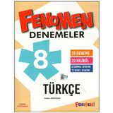 Fenomen 8.Sınıf Türkçe Denemeler (20 Deneme + 20 Fasikül) (8 Sarmal + 12 Genel Deneme)
