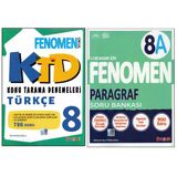 Fenomen 8.Sınıf Türkçe Konu Tarama Denemeleri + Fenomen 8. Sınıf 8A Paragraf (2 Kitap)