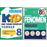 Fenomen 8.Sınıf Türkçe Konu Tarama Denemeleri+Fenomen 8.Sınıf 8B Paragraf (2 Kitap)