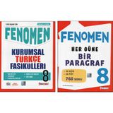 Fenomen 8.Sınıf Türkçe Kurumsal Fasiküller +Fenomen Her Güne Bir Paragraf (2 Kitap)