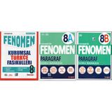 Fenomen 8.Sınıf Türkçe Kurumsal Fasikülleri +Fenomen 8.Sınıf 8A Ve 8B Paragraf (3 Kitap)