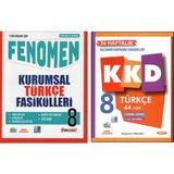 Fenomen 8.Sınıf Türkçe Kurumsal Fasikülleri+Kurmay Türkçe Konu Kavrama Denemesi Kkd (2 Kitap)