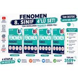 Fenomen 8. Sınıf Türkçe + Paragraf Soru Bankası Tam Set (A+B) | 4 Kitap | Video Çözümlü