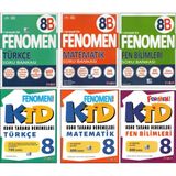 Fenomen 8.Sınıf Türkçe+Matematik+Fen B. 8B+Türkçe+Matematik+Fen B. Ktd (6 Kitap)