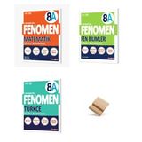 Fenomen LGS 8. Sınıf 2027 Matematik Türkçe ve Fen Bilimleri A Serisi 3lü Soru Bankası Seti + Telefon Standı