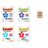 Fenomen LGS 8. Sınıf Matematik Fen Türkçe ve İnkılap 4lü Deneme Seti + Telefon Standı