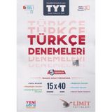 Fenomen Limit Yayınları Tyt Türkçe 15 x 40 5 Aşamada Yeni Soru Tarzları ile Denemeleri