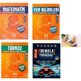 Fenomen Mozaik 2026 Müfredat 8.sınıf Türkçe-Mat -Fen +Formula 1 Paragraf Soru Bankaları Set Priz Tutuculu