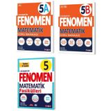 Fenomen Okul 2024 5. Sınıf Matematik A + B Soru + Fasikül Seti Seti 3 Kitap