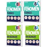 Fenomen Okul 2024 8. Sınıf Lgs Türkçe + Fen Bilimleri A + B Soru Bankası Seti 4 Kitap