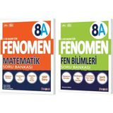 Fenomen Okul 2025 8. Sınıf A Serisi Matematik Soru Bankası - Fen Bilimleri Soru Bankası Seti 2 Kitap