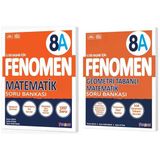 Fenomen Okul 2025 8. Sınıf Matematik + Geometri Tabanlı B Serisi Soru Bankası Seti 2 Kitap