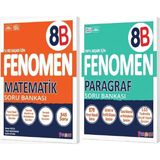 Fenomen Okul 2025 8. Sınıf Matematik + Paragraf B Serisi Soru Bankası Seti 2 Kitap