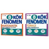 Fenomen Okul 2025 8. Sınıf Matematik + Türkçe Kök Soru Bankası Seti 2 Kitap