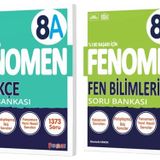 Fenomen Okul 2025 8. Sınıf Türkçe + Fen Bilimleri A Serisi Soru Bankası Seti 2 Kitap