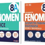 Fenomen Okul 2025 8. Sınıf Türkçe + Geometri Tabanlı A Serisi Soru Bankası Seti 2 Kitap